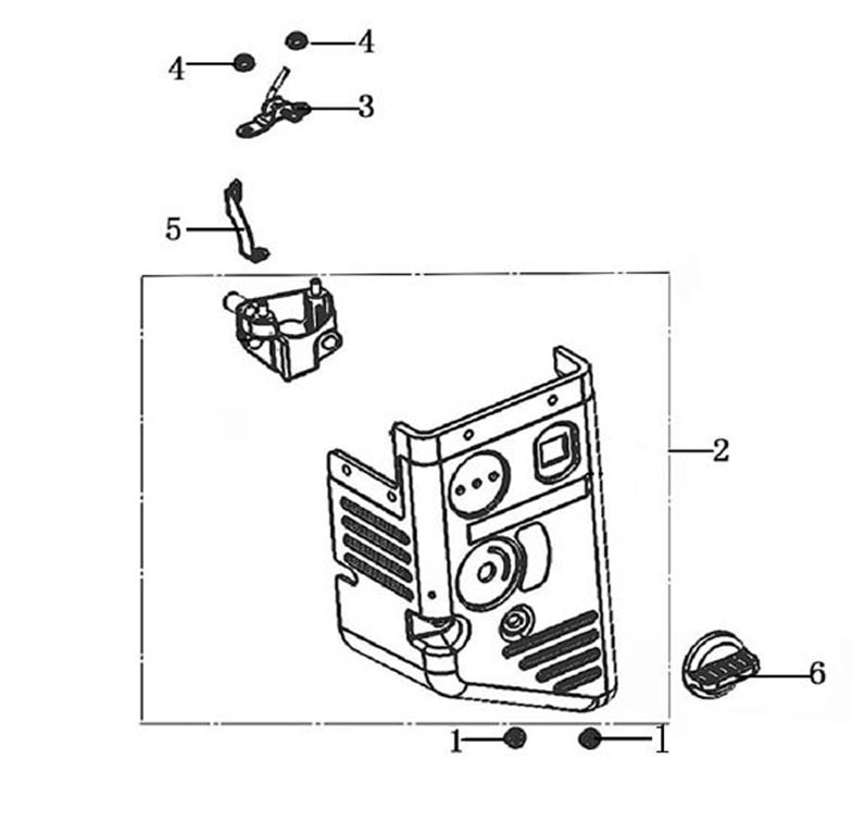 ЗАПЧАСТИ ДЛЯ ДВИГАТЕЛЯ LC185FDS (ФИЛЬТР ВОЗДУШНЫЙ)