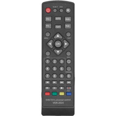 Универсальный пульт Huayu DVB-T2+2 (ver.2024 для приставок DVB-T2 и IP TV)